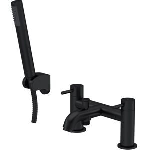 Balterley - Round Bath Shower Mixer Tap with Shower Kit - Matt Black Balterley - Round Bath Shower Mixer Tap with Shower Kit - Matt Black