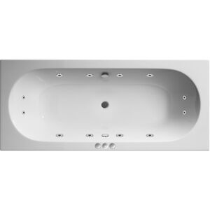 BALTERLEY Round Double Ended Whirlpool Bath with 12 Chrome Jets and Leg Set, 1700 x 700mm BALTERLEY Round Double Ended Whirlpool Bath with 12 Chrome Jets and Leg Set, 1700 x 700mm