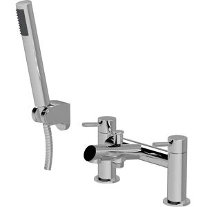 Balterley - Round Minimalist Bath Shower Mixer Tap with Shower Kit - Chrome Balterley - Round Minimalist Bath Shower Mixer Tap with Shower Kit - Chrome