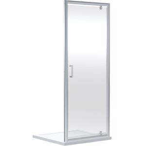 Balterley - Ruwa 6mm Toughened Safety Glass Reversible Pivot Shower Door - 1900 x 760mm - Chrome Balterley - Ruwa 6mm Toughened Safety Glass Reversible Pivot Shower Door - 1900 x 760mm - Chrome