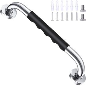 MEMKEY Safety Bathtub Black 40cm Non-Slip Wall Mounted Stainless Steel Grab Bar for Bathroom Toilet Handle for Children/Elderly MEMKEY Safety Bathtub Black 40cm Non-Slip Wall Mounted Stainless Steel Grab Bar for Bathroom Toilet Handle for Children/Elderly