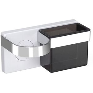 Linghhang - Self-Adhesive Hair Dryer Holder Wall Mounted abs Storage Rack for Hair Brush and Styling Accessories with Silicone Clips Linghhang - Self-Adhesive Hair Dryer Holder Wall Mounted abs Storage Rack for Hair Brush and Styling Accessories with Silicone Clips