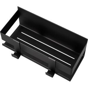 COOCHEER Self-adhesive stainless steel bathroom shelf, no-drill shower basket with 2 hooks, matte black 2297.5cm (black) COOCHEER Self-adhesive stainless steel bathroom shelf, no-drill shower basket with 2 hooks, matte black 2297.5cm (black)