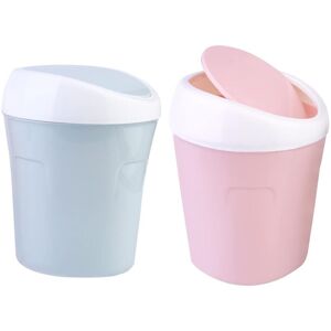 Héloise - Set of 2 Mini Table Trash Cans with Swing Lid, Mini Plastic Tabletop Trash Bin, Bathroom Trash Bin, Bathroom, Kitchen, Home Office, Héloise - Set of 2 Mini Table Trash Cans with Swing Lid, Mini Plastic Tabletop Trash Bin, Bathroom Trash Bin, Bathroom, Kitchen, Home Office,