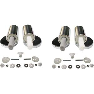 DEBUNS Set of 2 replacement toilet seat kits for traditional and contemporary models with soft-close, quick-release hinges, top fixing hinges, DEBUNS Set of 2 replacement toilet seat kits for traditional and contemporary models with soft-close, quick-release hinges, top fixing hinges,