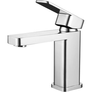 Rak Ceramics - rak Compact Eco Square Mono Basin Mixer Tap with Clicker Waste - Chrome Rak Ceramics - rak Compact Eco Square Mono Basin Mixer Tap with Clicker Waste - Chrome