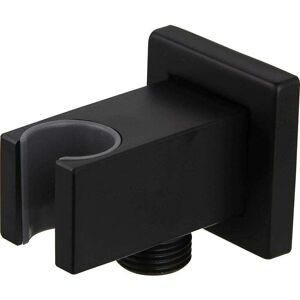 Linghhang - Shower bracket with 1/2 wall connection elbow in matt black brass Linghhang - Shower bracket with 1/2 wall connection elbow in matt black brass