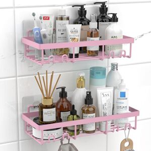 Groofoo - Shower Caddy Shelf Organizer Rack, Self Adhesive Black Bathroom Shelves Basket, Home Farmhouse Wall Inside Organization and Storage Decor Groofoo - Shower Caddy Shelf Organizer Rack, Self Adhesive Black Bathroom Shelves Basket, Home Farmhouse Wall Inside Organization and Storage Decor