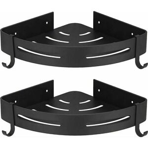 MUMU Shower Corner Shelf, Black No Drilling Bathroom Storage Shower Caddy Bathroom Accessories Soap Dish Shower Holder Rustproof Stainless Aluminum Set of MUMU Shower Corner Shelf, Black No Drilling Bathroom Storage Shower Caddy Bathroom Accessories Soap Dish Shower Holder Rustproof Stainless Aluminum Set of