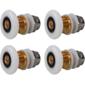 WOIYIC Shower Door Rollers 20mm, 4 Pcs Brass Shower Sliding Door Rollers for Replacement Shower Sliding Glass Door Runners Rollers (20MM) WOIYIC Shower Door Rollers 20mm, 4 Pcs Brass Shower Sliding Door Rollers for Replacement Shower Sliding Glass Door Runners Rollers (20MM)