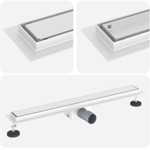 2 in 1 Shower Drain Silver 70 cm Stainless Steel 304 vidaXL 2 in 1 Shower Drain Silver 70 cm Stainless Steel 304 vidaXL