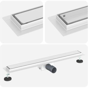 2 in 1 Shower Drain Silver 80 cm Stainless Steel 304 vidaXL 2 in 1 Shower Drain Silver 80 cm Stainless Steel 304 vidaXL