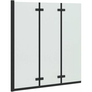 Shower Enclosure Black 130 x 138 cm ESG Glass and Aluminium vidaXL Shower Enclosure Black 130 x 138 cm ESG Glass and Aluminium vidaXL