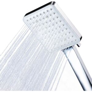 Groofoo - Shower Head, Square High Pressure Shower Head Universal Adjustable Replacement Powerful Shower Head, 6 Modes, Chrome Groofoo - Shower Head, Square High Pressure Shower Head Universal Adjustable Replacement Powerful Shower Head, 6 Modes, Chrome