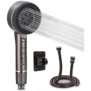 Ymyny - Shower Head with Filter, Shower Head with 1.5m Stainless Steel Hose, 3 Water Spray Modes, Shower Head with Holder, Water-saving High Pressure Ymyny - Shower Head with Filter, Shower Head with 1.5m Stainless Steel Hose, 3 Water Spray Modes, Shower Head with Holder, Water-saving High Pressure