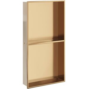 Shower Niche Brushed Gold 32x62x9 cm Stainless Steel Vidaxl Shower Niche Brushed Gold 32x62x9 cm Stainless Steel Vidaxl