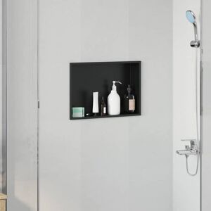 Vidaxl - Shower Niche Black 45 x 30 x 9.5 cm Stainless Steel Vidaxl - Shower Niche Black 45 x 30 x 9.5 cm Stainless Steel