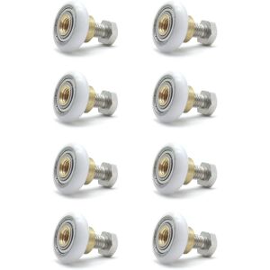 IKODM Shower Rollers, 8 Pieces Sliding Door Roller, Shower Door Replacement Parts, 19MM Diameter Glass Door Roller IKODM Shower Rollers, 8 Pieces Sliding Door Roller, Shower Door Replacement Parts, 19MM Diameter Glass Door Roller