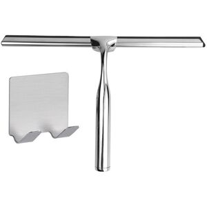 Aougo - shower scraper, stainless steel shower scraper, glass scraper, wiper with sticky hook Aougo - shower scraper, stainless steel shower scraper, glass scraper, wiper with sticky hook