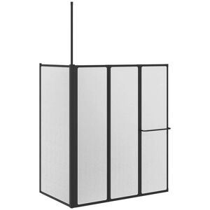Vidaxl - Shower Screen Folding Other Black 120 x 70 x 137 cm Aluminium Vidaxl - Shower Screen Folding Other Black 120 x 70 x 137 cm Aluminium