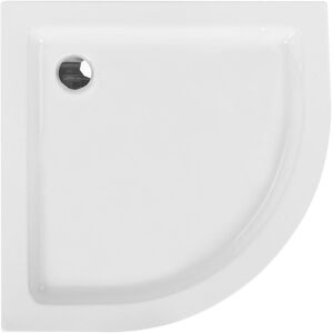 Beliani Aliso Round Shower Tray - Durable, White, 90x90 cm Beliani Aliso Round Shower Tray - Durable, White, 90x90 cm