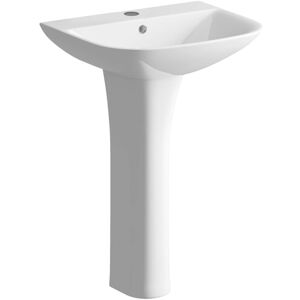 Signature - Aztec Basin and Full Pedestal 560mm Wide - 1 Tap Hole Signature - Aztec Basin and Full Pedestal 560mm Wide - 1 Tap Hole