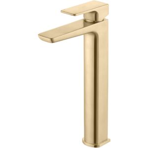 Signature - Glide Mono Tall Basin Mixer Tap Single Handle - Brushed Brass Signature - Glide Mono Tall Basin Mixer Tap Single Handle - Brushed Brass