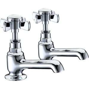 Signature - Greenwich Basin Taps Pair Pillar Mounted - Chrome Signature - Greenwich Basin Taps Pair Pillar Mounted - Chrome
