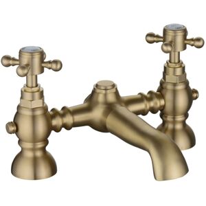 Signature - Greenwich Bath Filler Tap Pillar Mounted - Brushed Brass Signature - Greenwich Bath Filler Tap Pillar Mounted - Brushed Brass