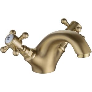 Signature - Greenwich Mono Basin Mixer Tap with Pop Up Waste - Brushed Brass Signature - Greenwich Mono Basin Mixer Tap with Pop Up Waste - Brushed Brass
