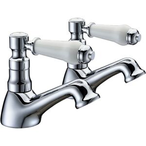 Signature - Hampstead Basin Taps Pair Pillar Mounted - Chrome Signature - Hampstead Basin Taps Pair Pillar Mounted - Chrome