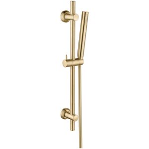 Signature - Round Slide Rail Shower Kit - Brushed Brass Signature - Round Slide Rail Shower Kit - Brushed Brass