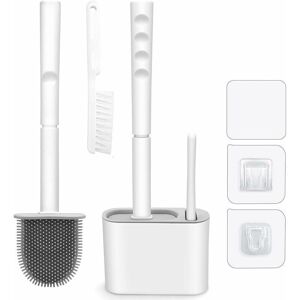 Alwaysh - Silicone Toilet Brush and Travel Brush, Toilet Brushes with Long Handle,Toilet Toilet Brush with Wall Mount for Bathroom or wc Alwaysh - Silicone Toilet Brush and Travel Brush, Toilet Brushes with Long Handle,Toilet Toilet Brush with Wall Mount for Bathroom or wc