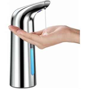CYSLMUK Silver Automatic Soap Dispenser with Sensor, Waterproof Touchless Infrared Soap Dispenser for Bathroom, Kitchen, Hotel, Restaurant CYSLMUK Silver Automatic Soap Dispenser with Sensor, Waterproof Touchless Infrared Soap Dispenser for Bathroom, Kitchen, Hotel, Restaurant