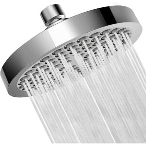 Linghhang - Silver)Anti-Limescale Shower Head, High Pressure Shower Head, Fixed Shower Head, Water Saving Rain Shower Head, Round Rain Shower Head, Linghhang - Silver)Anti-Limescale Shower Head, High Pressure Shower Head, Fixed Shower Head, Water Saving Rain Shower Head, Round Rain Shower Head,