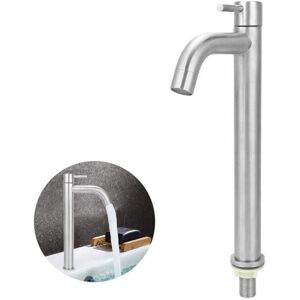 Cyslmuk - Single Faucet, Stainless Steel, Cold Water, Bathroom Faucet, Wash Basin, Sink Cyslmuk - Single Faucet, Stainless Steel, Cold Water, Bathroom Faucet, Wash Basin, Sink