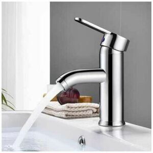 CYSLMUK Single Handle Bathroom Faucet, Contemporary Style, Swivel Spout, Hot and Cold Water - Silver CYSLMUK Single Handle Bathroom Faucet, Contemporary Style, Swivel Spout, Hot and Cold Water - Silver