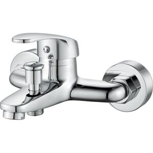 Tinor - Single Lever Bath Shower Mixer Tap, Wall Mounted Bathtub Faucet, Shower Mixer Tap Bathtub, 1/2' Threaded Connection, Chrome Tinor - Single Lever Bath Shower Mixer Tap, Wall Mounted Bathtub Faucet, Shower Mixer Tap Bathtub, 1/2' Threaded Connection, Chrome