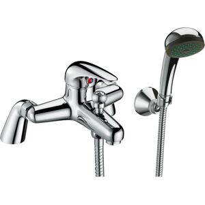 Balterley - Single Lever Deck Mounted Bath Shower Mixer Tap with Shower Kit - Chrome Balterley - Single Lever Deck Mounted Bath Shower Mixer Tap with Shower Kit - Chrome