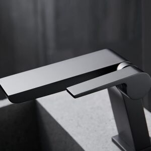 COOCHEER SJQKA Bathroom Waterfall Faucet, Waterfall Basin Faucet, Waterfall Bathroom Mixer Tap with Adjustable Hot and Cold Single Handle Ceramic Valve (Black) COOCHEER SJQKA Bathroom Waterfall Faucet, Waterfall Basin Faucet, Waterfall Bathroom Mixer Tap with Adjustable Hot and Cold Single Handle Ceramic Valve (Black)