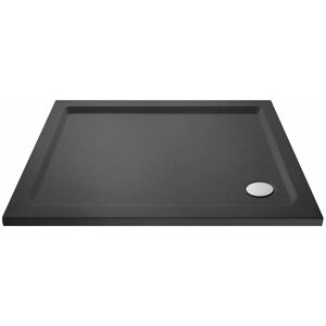 Nes Home - Slim 1100 x 900 mm Rectangular Polyurethane Resin Shower Tray Slate Grey Nes Home - Slim 1100 x 900 mm Rectangular Polyurethane Resin Shower Tray Slate Grey