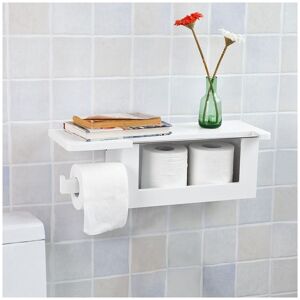 Sobuy - Wood Wall Mounted Bathroom Toilet Paper Roll Holder,FRG175-W Sobuy - Wood Wall Mounted Bathroom Toilet Paper Roll Holder,FRG175-W