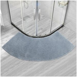 DEWDAT Solid color floor mat bathroom door fan-shaped household semicircle tpr non-slip pedal mat shower-shaped carpet (gray) DEWDAT Solid color floor mat bathroom door fan-shaped household semicircle tpr non-slip pedal mat shower-shaped carpet (gray)