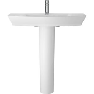 Balterley - Spirit Ceramic Square Basin & Full Pedestal (Tap Not Included), 850mm Balterley - Spirit Ceramic Square Basin & Full Pedestal (Tap Not Included), 850mm