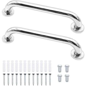 YMYNY Stainless Steel Anti-Slip Grab Bar, 2pcs Bathroom Grab Bar, Wall Mounted Safety Handrail mumu YMYNY Stainless Steel Anti-Slip Grab Bar, 2pcs Bathroom Grab Bar, Wall Mounted Safety Handrail mumu