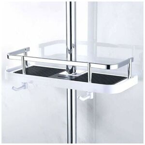 AIPERQ Storage Hooks Multifunctional Hanging Storage Shelf, No Drilling Shower Shelf, Wall Mounted Shower and Bathroom Organizer - Fits 24-25mm Rail (Black) AIPERQ Storage Hooks Multifunctional Hanging Storage Shelf, No Drilling Shower Shelf, Wall Mounted Shower and Bathroom Organizer - Fits 24-25mm Rail (Black)