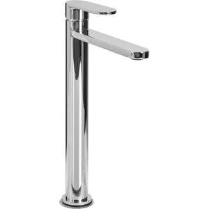 Beliani Tall Basin Mixer Tap Colhue Brass Silver - Faucet Beliani Tall Basin Mixer Tap Colhue Brass Silver - Faucet