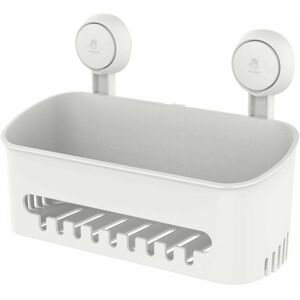 Hoopzi - Suction Cup Shower Caddy No Drilling Reusable Suction Cup Shelf Simple Installation Load 10KG Waterproof Shower Storage for Tiles Shower Hoopzi - Suction Cup Shower Caddy No Drilling Reusable Suction Cup Shelf Simple Installation Load 10KG Waterproof Shower Storage for Tiles Shower