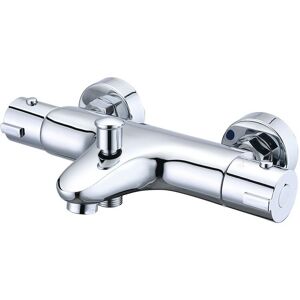 Thermostatic Bathtub Mixer Tap,with 38°Safety Knob Thermostatic Bath Shower Mixer Tap,Thermostatic Bathtub Faucet,Chrome,Brass Thermostatic Bathtub Mixer Tap,with 38°Safety Knob Thermostatic Bath Shower Mixer Tap,Thermostatic Bathtub Faucet,Chrome,Brass