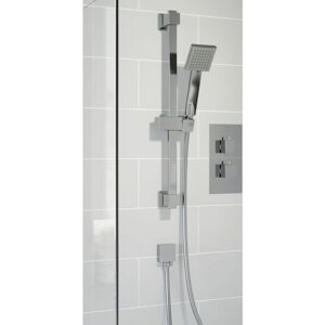 ARCHITECKT Thermostatic Concealed Square Shower Bath Filler Adjustable Head Chrome ARCHITECKT Thermostatic Concealed Square Shower Bath Filler Adjustable Head Chrome